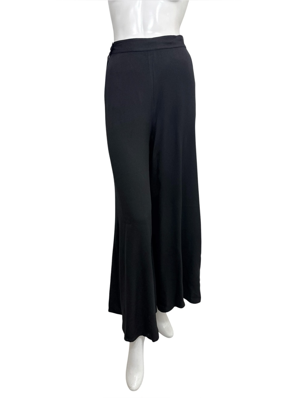 Sonia Rykiel Paris Black High Waist Wide Leg Vintage Trousers US 4